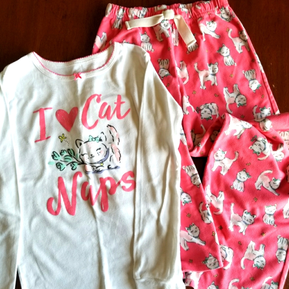 Size 7 Girls Carter's Fleece pajama set
